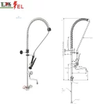 pre rinse shower | pre rinse shower unit | monolith pre rinse shower unit | INDUSTRIAL TAPS FOR KITCHEN AND BATHROOM