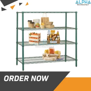 Green Epoxy Wire Shelf 180