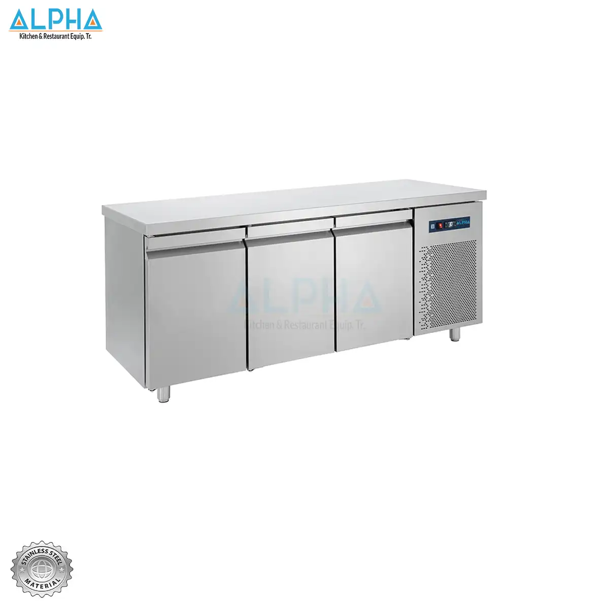 Chiller 3 Doors Counter Gr , Counter Top Chiller, 3 Doors Chiller, Commercial Chiller, Beverage Chiller, Restaurant Chiller, Cafe Chiller, Bar Chiller, Convenience Store Chiller, GN Compatible Chiller, HACCP Control Panel, Stainless Steel Chiller, Energy Efficient Chiller, LED Lighting Chiller, TECNOFRIGO