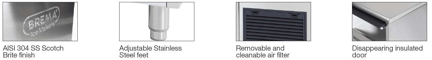 Ice Cube Maker 95kg CB955, Key Features of Brema CB955 Ice Cube Maker